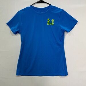 Under‎ Armour Run T shirt Mens Small Blue